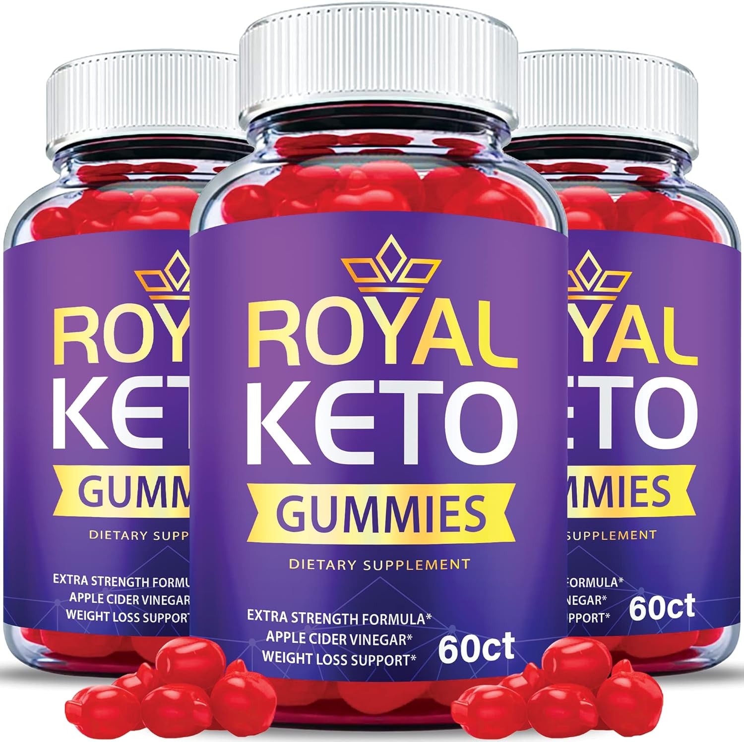 (3 Pack) Royal Keto Gummies Official Formula, Vegan Royal Keto Gummy Advanced