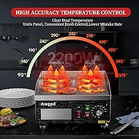 Vista 2 de Plancha eléctrica comercial de 14 pulgadas, plancha eléctrica de encimera plana, parrilla eléctrica superior plana de 110 V 1800 W, parrilla