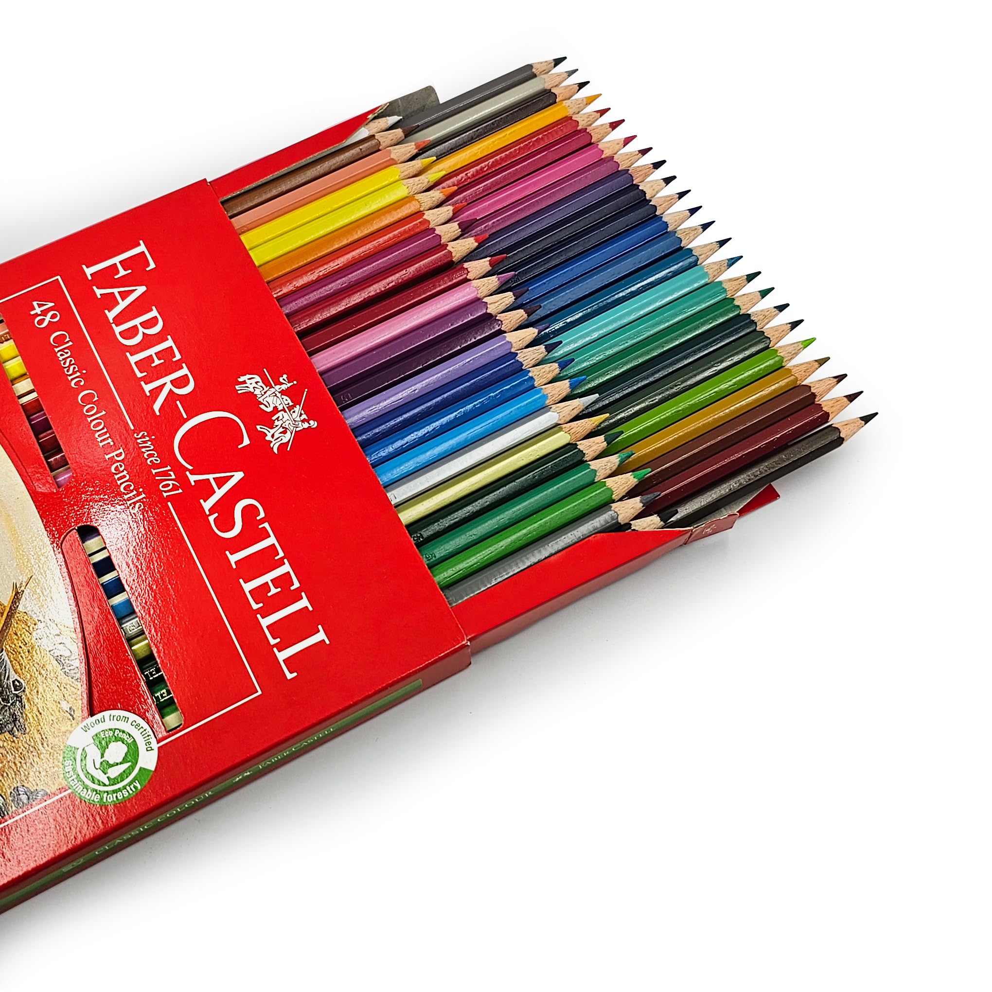 Amazon | ファーバーカステル Faber-Castell 油性色鉛筆セット 48色