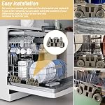 W10195416 (Upgraded 2 Pack) Lower Dishwasher Wheel Part Assembly Replacement for Maytag/Kitchen Aid/kitchenaid/Whirlpool/Kenmore Dish Rack Replaces AP5983730, W10195416V, PS11722152