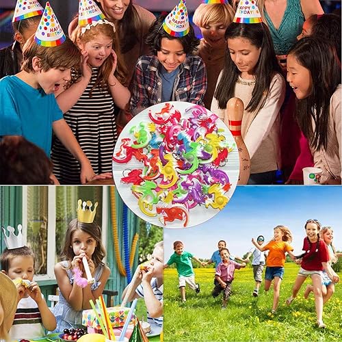 Miniatura 6 de Paquete de 30 juguetes para la ansiedad con diseño de dragón a granel arcoíris para niños, regalos de fiesta de cumpleaños, vacaciones, regalos y