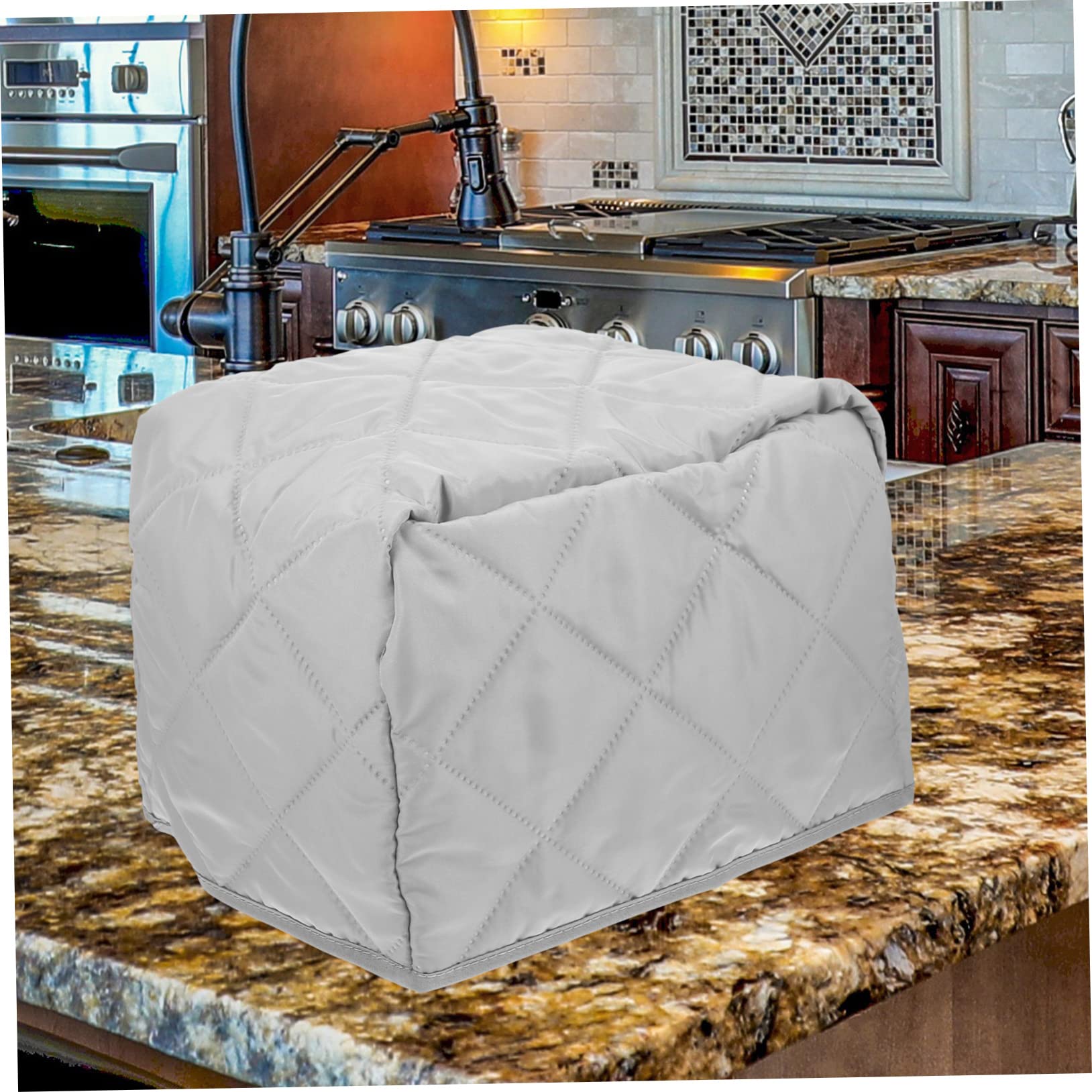 ABOOFAN 2 Pz parapolvere macchina del pane Copertura antipolvere per tostapane Copertura per tostapane resistente all'usura e per elettrodomestici da cucina cappotto Grey