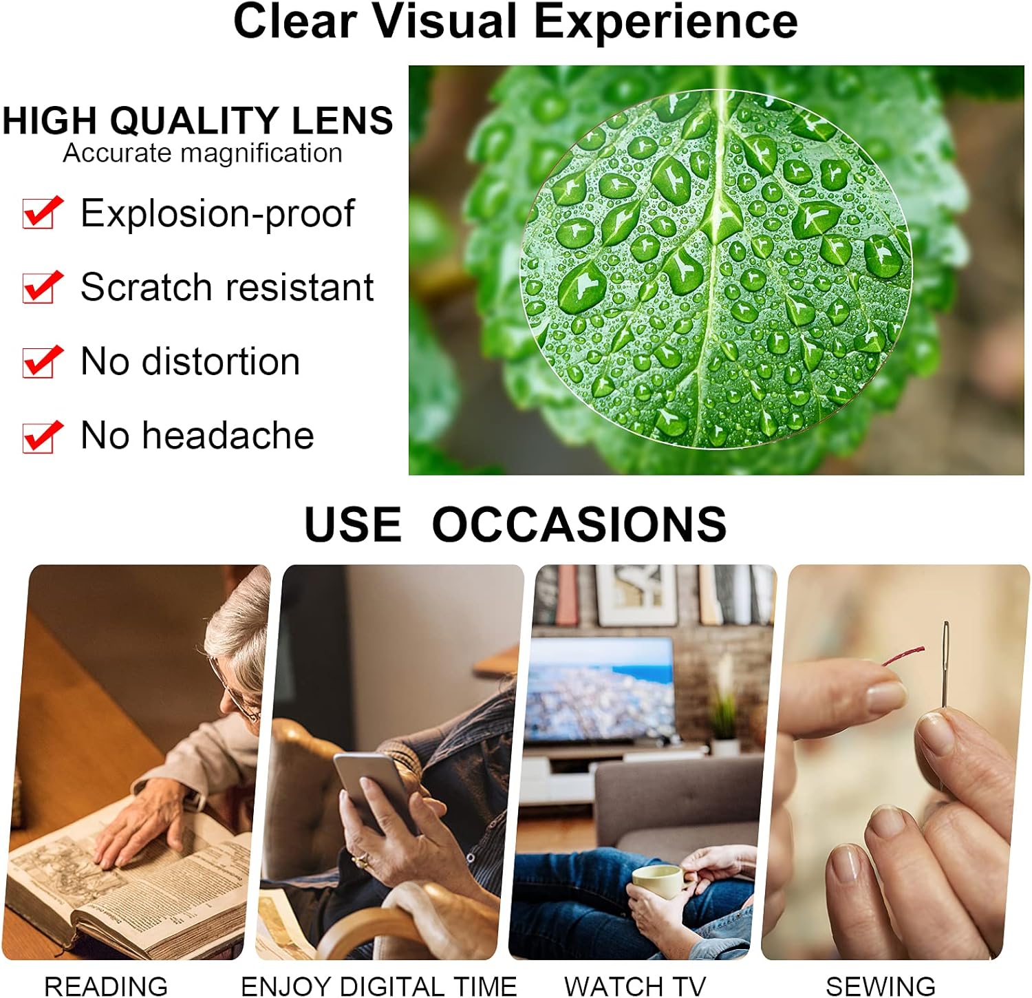 OCCI CHIARI Reading Glasses 1.75 Womens Trendy Round Readers 1.0 1.25 1.5 1.75 2.0 2.25 2.5 2.75 3.0 3.5 4.0 5.0 6.0(Tortoise,1.75) - Image 3