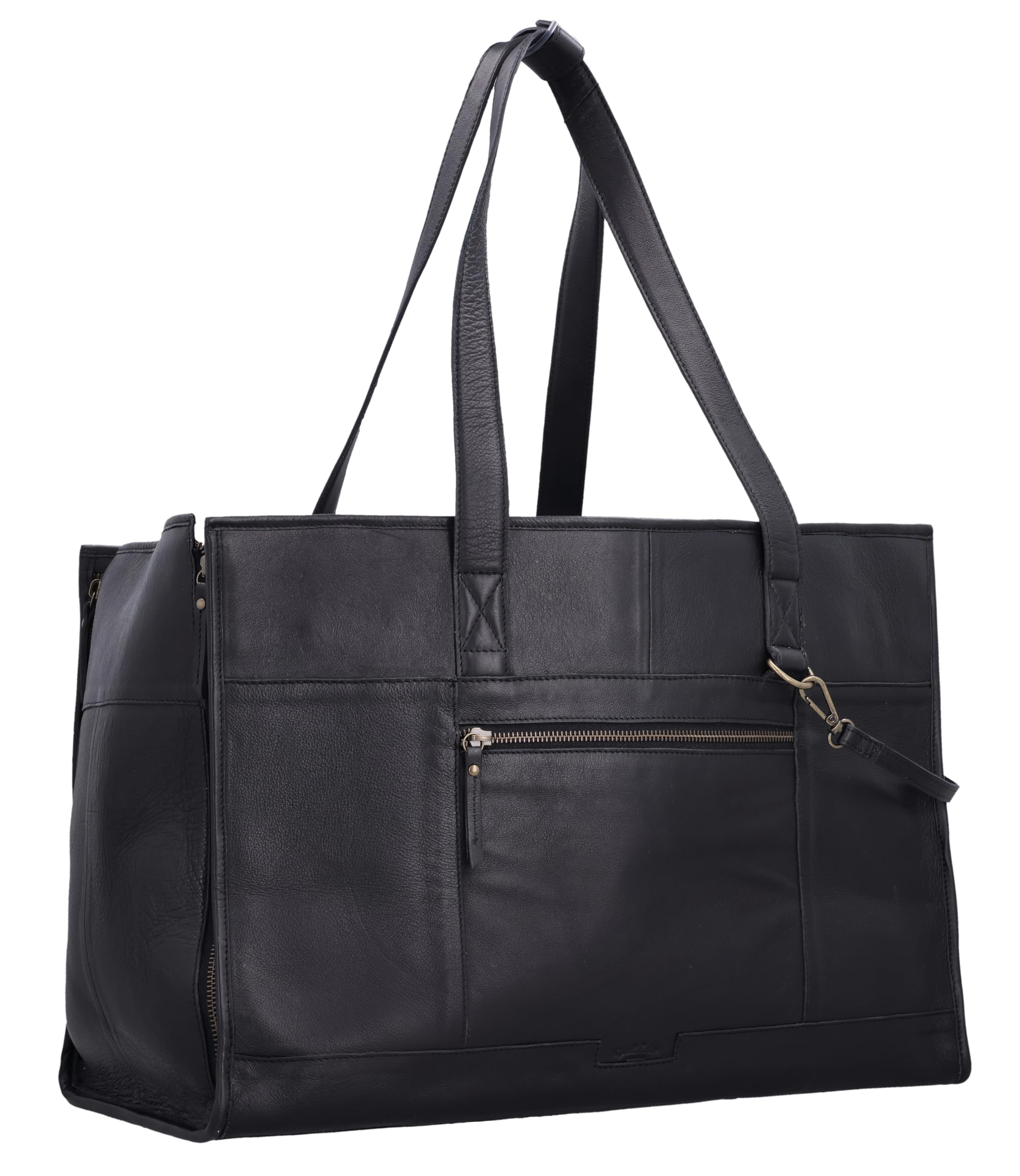 Gusti Majvi - Bolsa de transporte para mascotas, piel, color negro