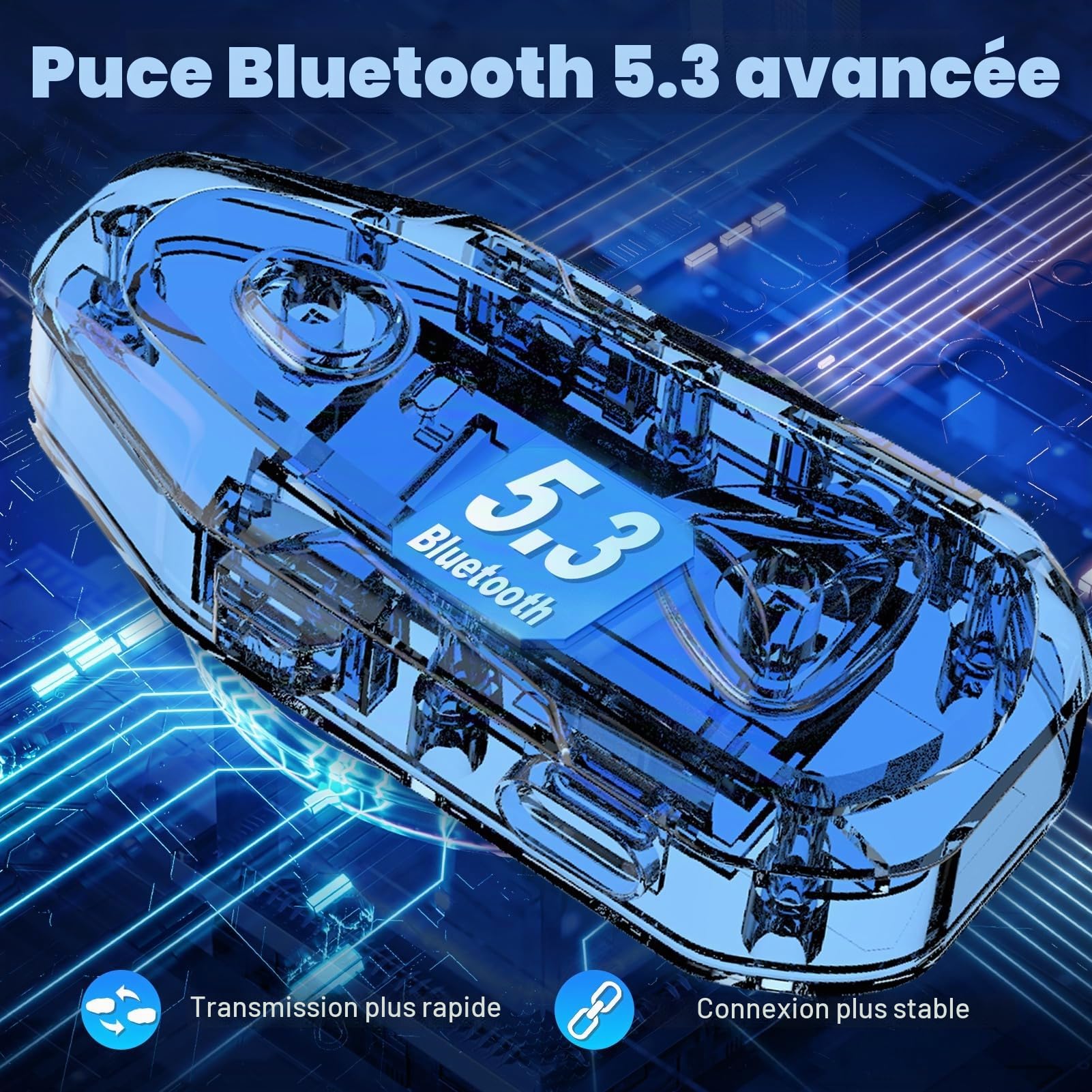 E1 Casque Bluetooth pour Moto -Bluetooth5.3 Interphone professionnel pour casque jusqu'à 800 m, contrôle vocal étanche IP65 et appels mains libres, haut-parleurs HD et annulation du bruit