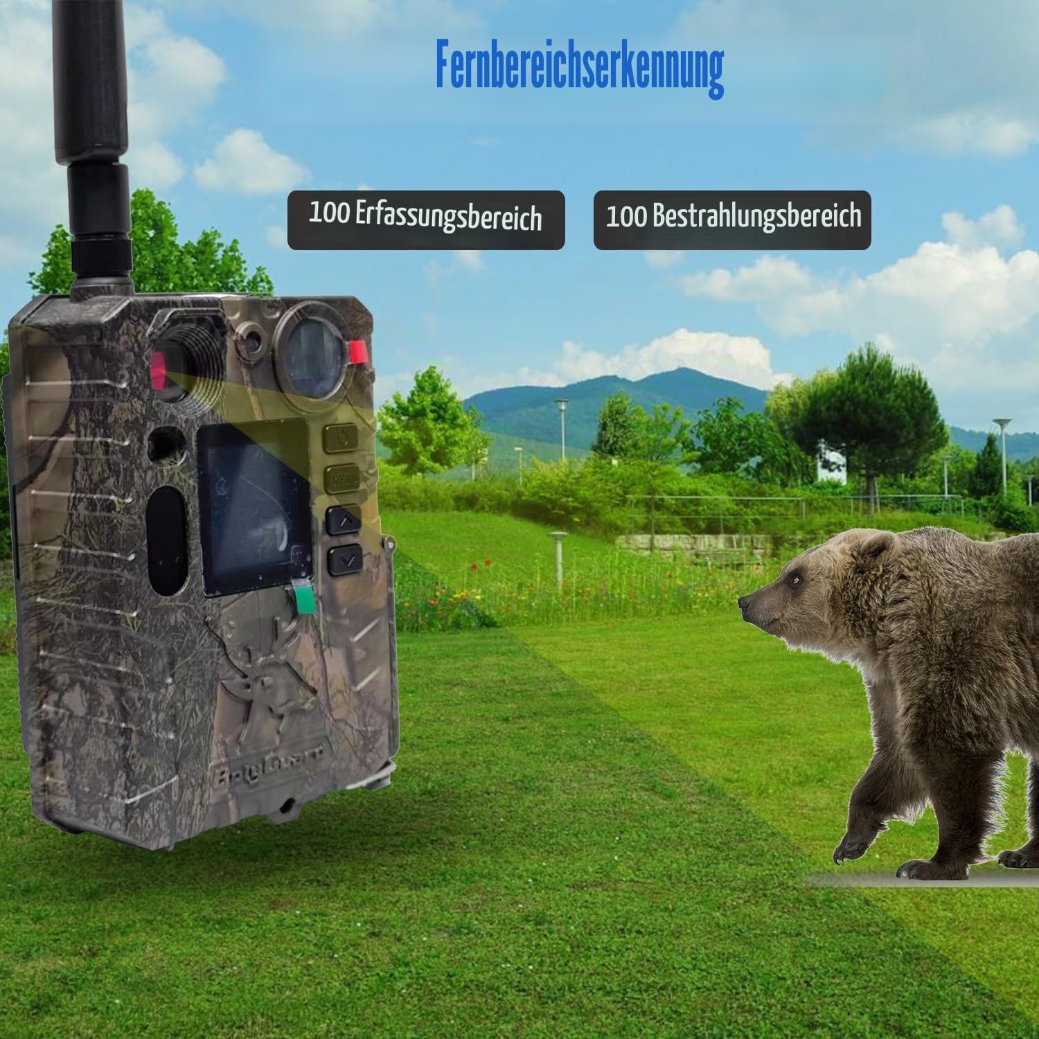 BolyGuard 4G 37MP 4K Wildkamera MMS GPRS Email Nachtsichtkamera mit Handy übertragung
