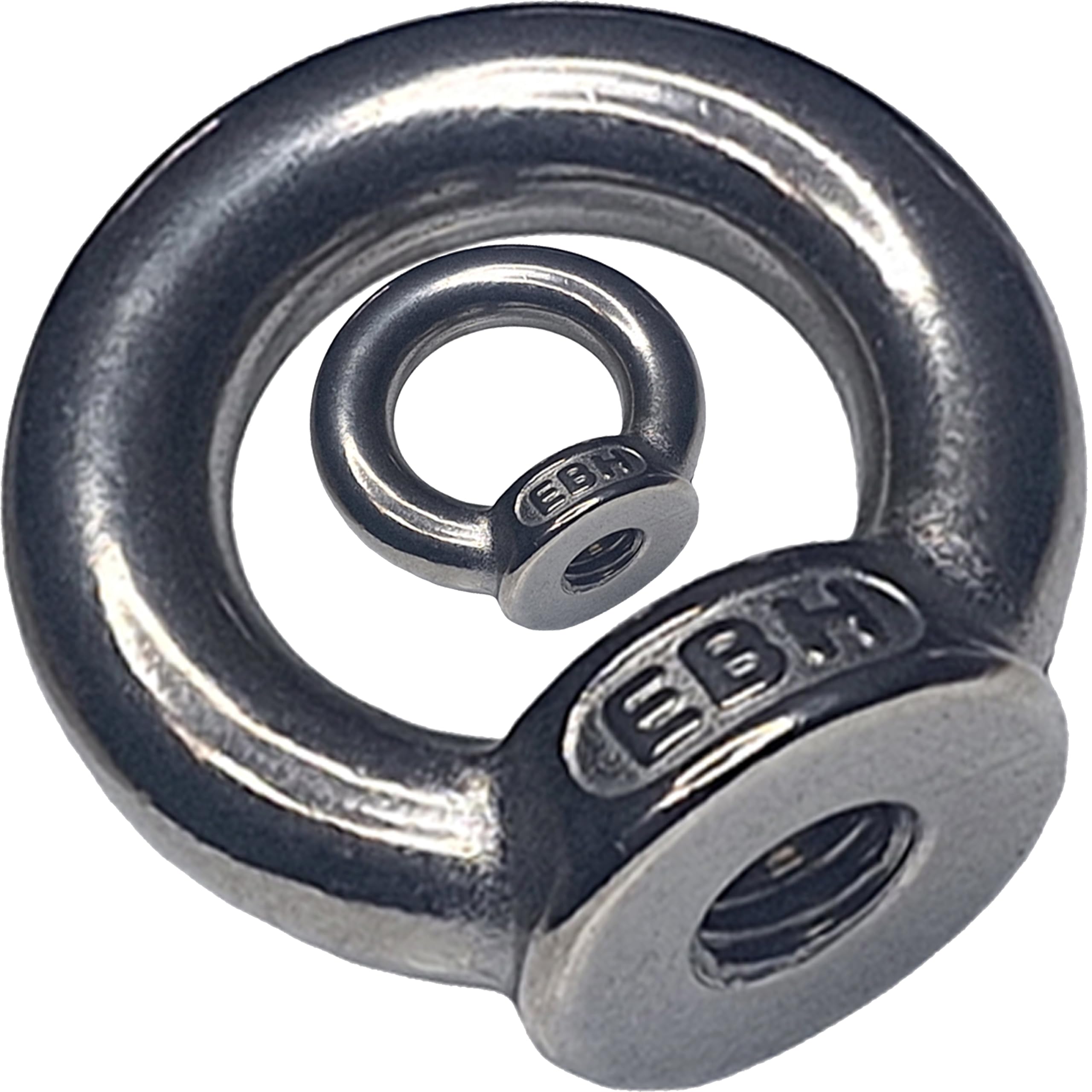 M8 Lifting Eye Nuts Made from Marine Grade A4 Stainless Steel 316 (Pack of 2)