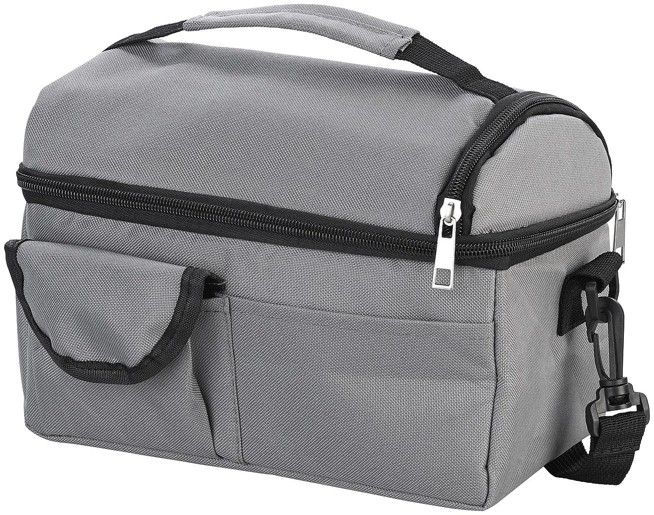 PEARL Kleine Kuehltasche: 4er-Set Falt-Mini-Kühltaschen, isoliert, wasserdicht, auslaufsicher (Kühltasche für Einkauf, Kühltasche für Lebensmittel, Dose)