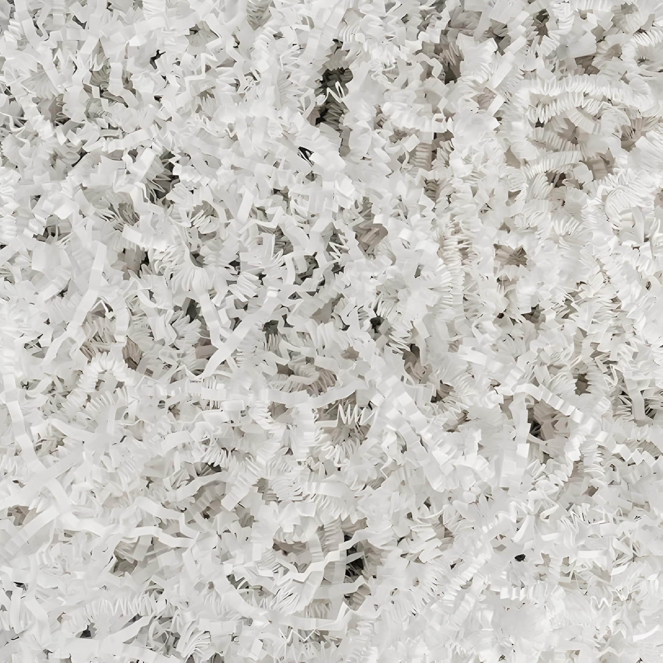 WP WANNA PARTY White Paper Shreds, Shredded Paper for Gift Packaging, Box & Basket Filler, Paper Grass for Decorative Packing, 30 Grams