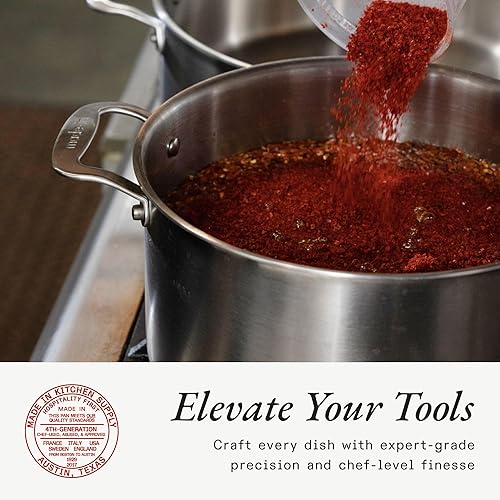 Miniatura 4 de Made In Utensilios de cocina olla de 6 cuartos con tapa revestimiento de acero inoxidable construcción de 5 capas compatible con inducción fabricado