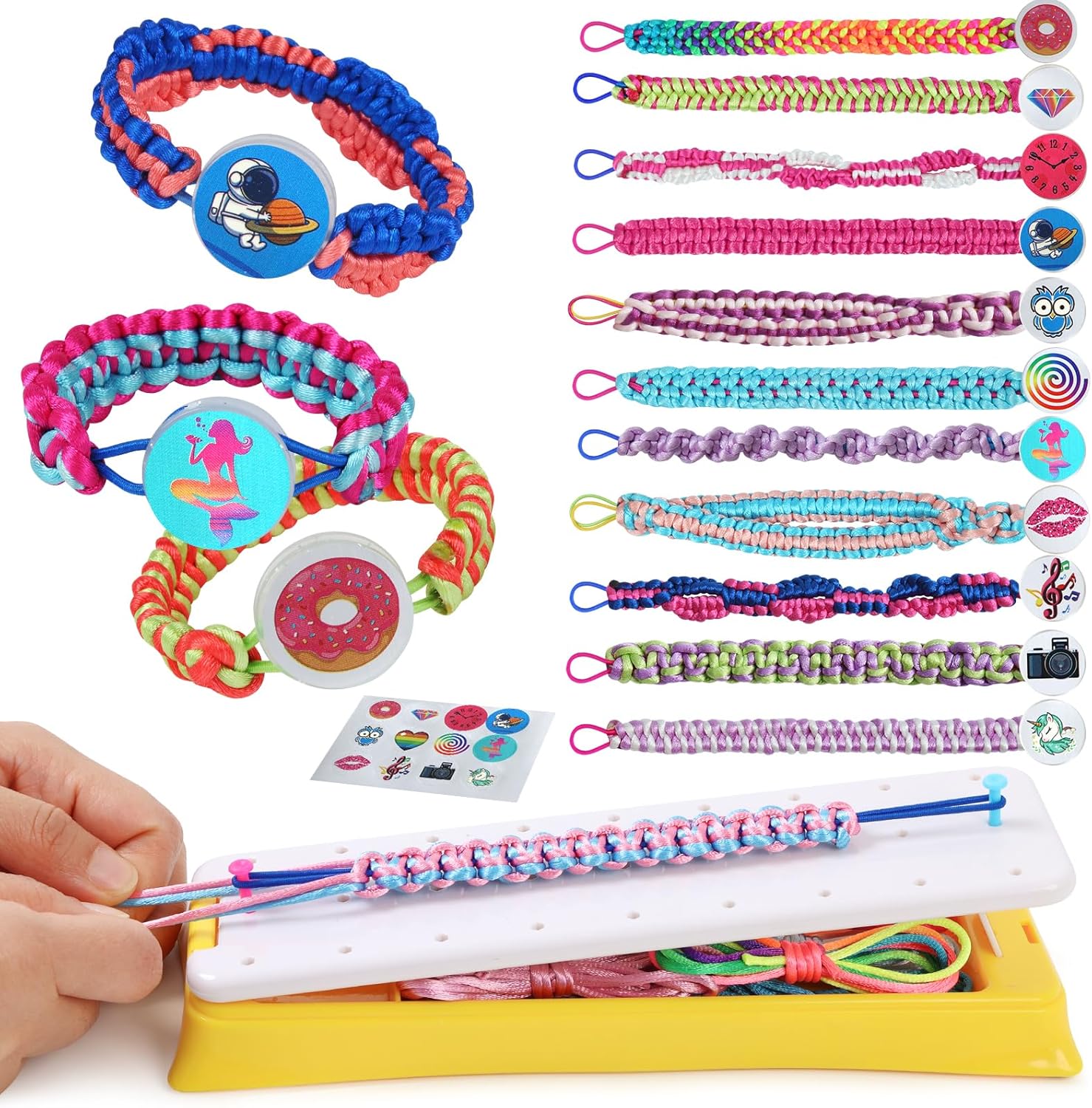 GILI Bracelet Making Kit - Arts and Crafts for Girls Age 8-12 - Friendship Bracelet Maker Toys - Best Christmas Birthday Gifts Ideas for Girls 7 8 9 10 11 Years Old