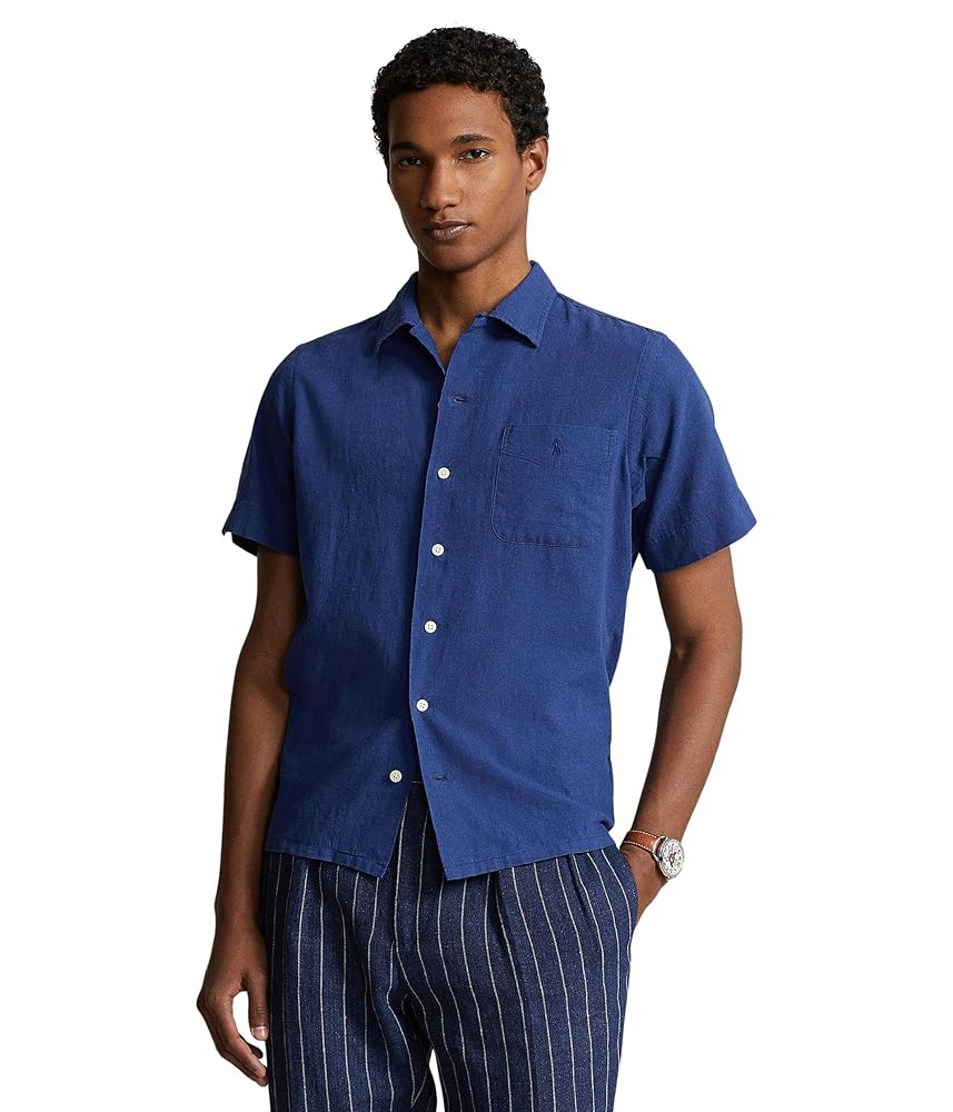 トップス POLO RALPH LAUREN Classic Fit CAMP SHIRT Polo Ralph Lauren Men's Classic-Fit Linen-Cotton Camp Shirt