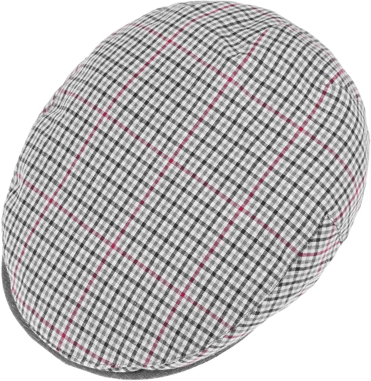 Lipodo Inglese Flat Cap Vichy Pattern Multicoloured Made in Italy Unisex Summer