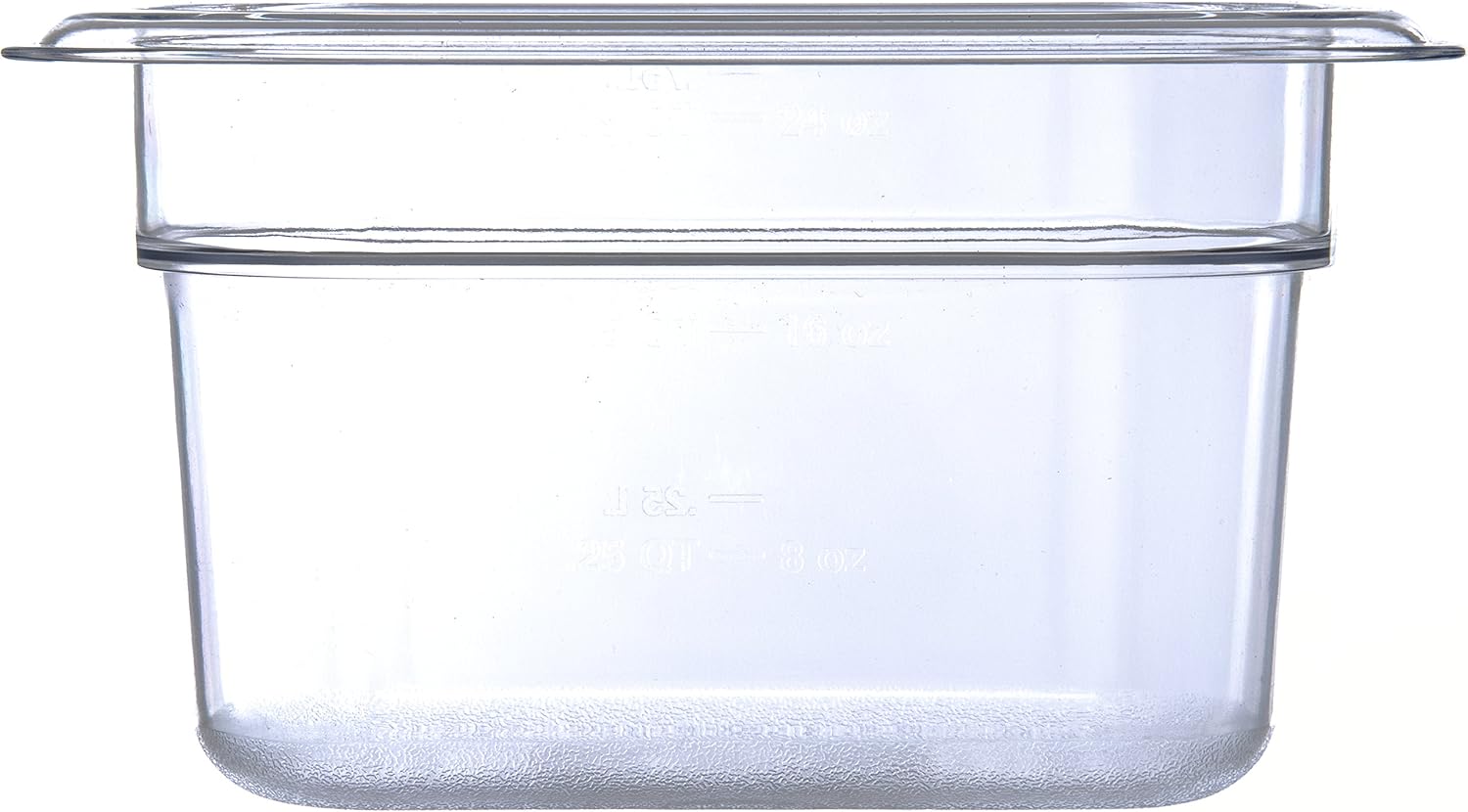 Carlisle FoodService Products Plastic Food Pan 1/9 Size 4 Inches Deep Clear - Image 2
