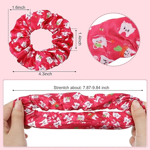 Miniatura 3 de 36 piezas de regalos de higienista dental: bolsas de maquillaje, coleteros para el cabello, llaveros en forma de dientes, soporte para el cabello