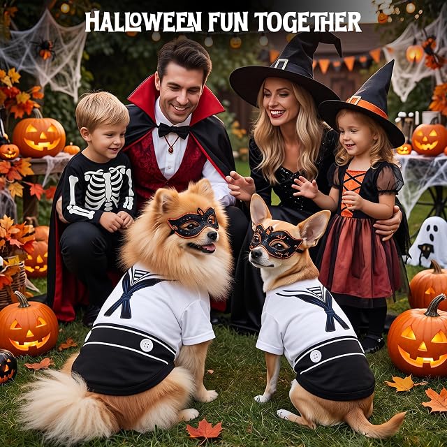 Foto 7 de 8 de Parisian Pet - Divertidos disfraces para perros y gatos, trajes de camisa para Halloween