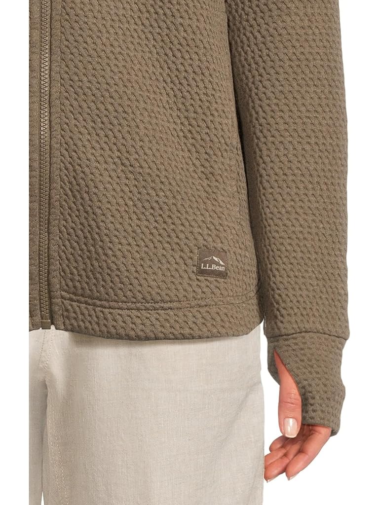 Brown L.L.Bean Ridgeknit Full-Zip Jacket