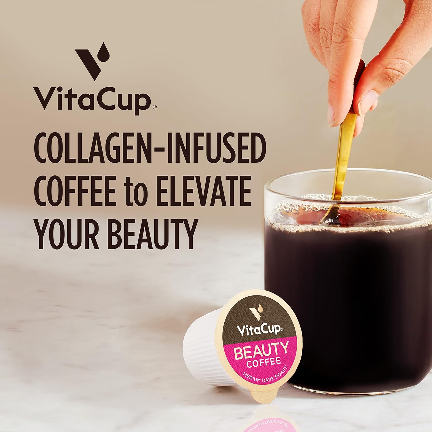 VitaCup Beauty Collagen Coffee Pods 