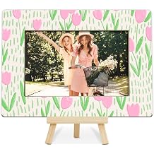 Pink Tulips Floral Photo Frame