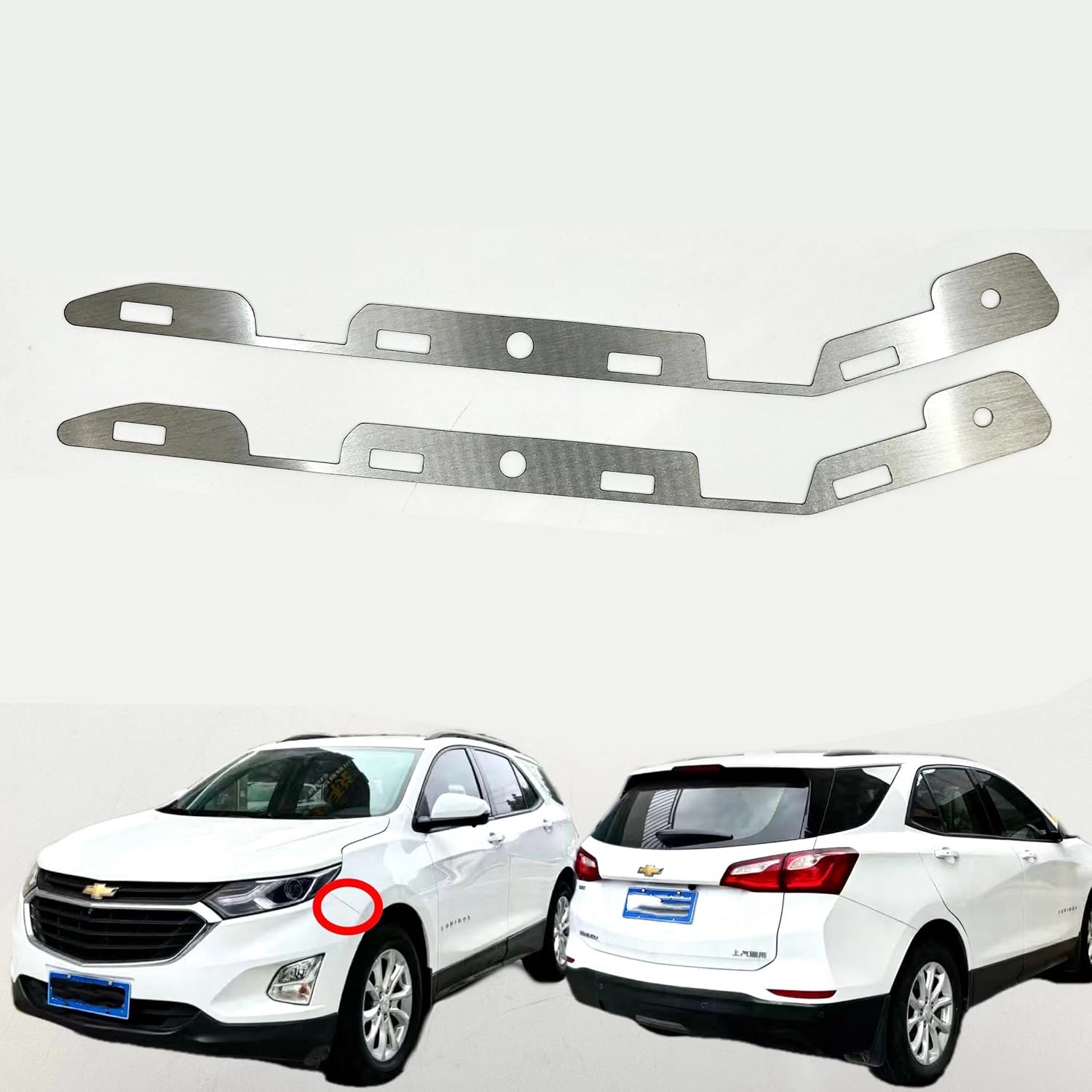 Front Bumper Repair Metal Plate for Chevy Equinox 2016-2023