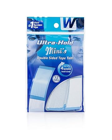 Walker Tape Ultra Hold Mini Tape Strips, 72 Tabs Per Bag