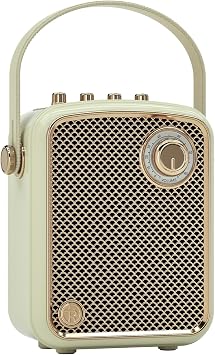 Retro Decorative Bluetooth Speaker Portable Wireless Big Powerful Deep Bass Loud Sound Vintage Decor Cute Fashion Speakers with Subwoofer DSP Support TWS for Home Desk shelf nightstand Party Outdoor