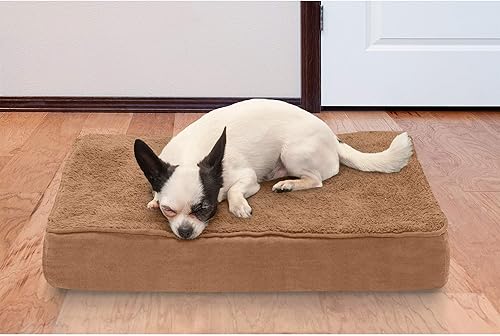 Miniatura 9 de Furhaven Cama de gel refrescante para perros medianosgrandes de hasta 55 libras con funda extraíble y lavable, colchón de gamuza y piel sintética