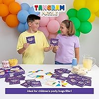 Vista 11 de BONNYCO Tangram Puzzle Paquete de Madera de 30 Recuerdos de Fiesta para Niños. Rellenos de Bolsas de Dulces para Niños de 3-5, 4-8, Regalos