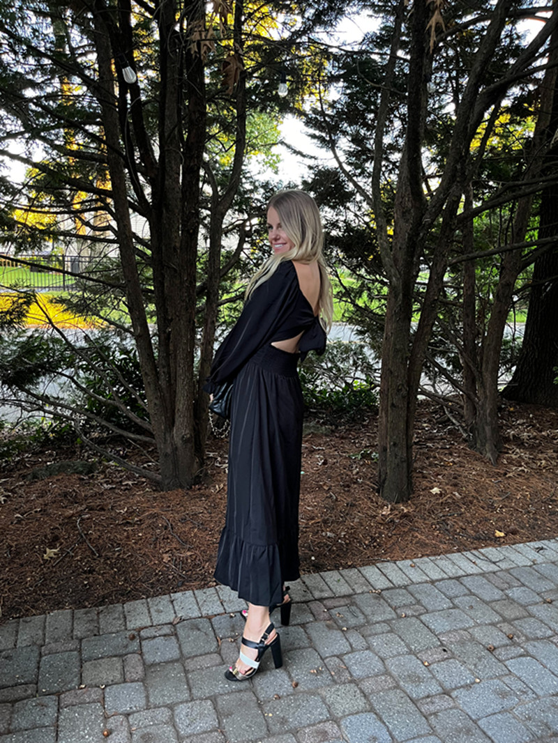 black blazer over dress Watch Perfect long sleeve maxi for women on Amazon Live Size:6 - Bust 34