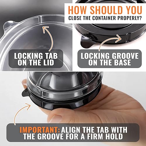 Miniatura 5 de Treat Box Pack 50 - Pack Mini Cupcake Containers for Desserts - 2.8 x 2.8" Plastic Food Grade Mini Cupcake Boxes | Desserts Containers and Holiday