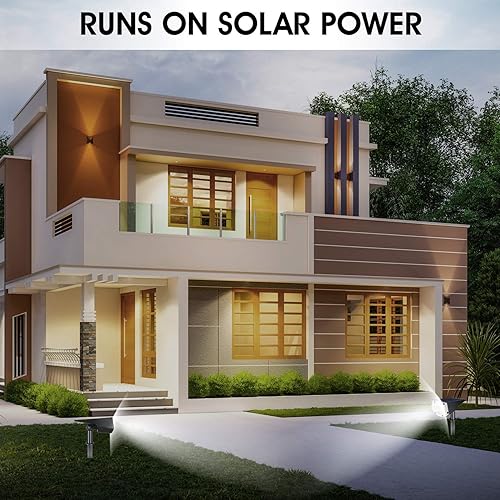 Miniatura 5 de Focos solares para exteriores, IP65, impermeables, 20 LED, focos solares para paisaje, luces de pared alimentadas por energía solar, mejor para