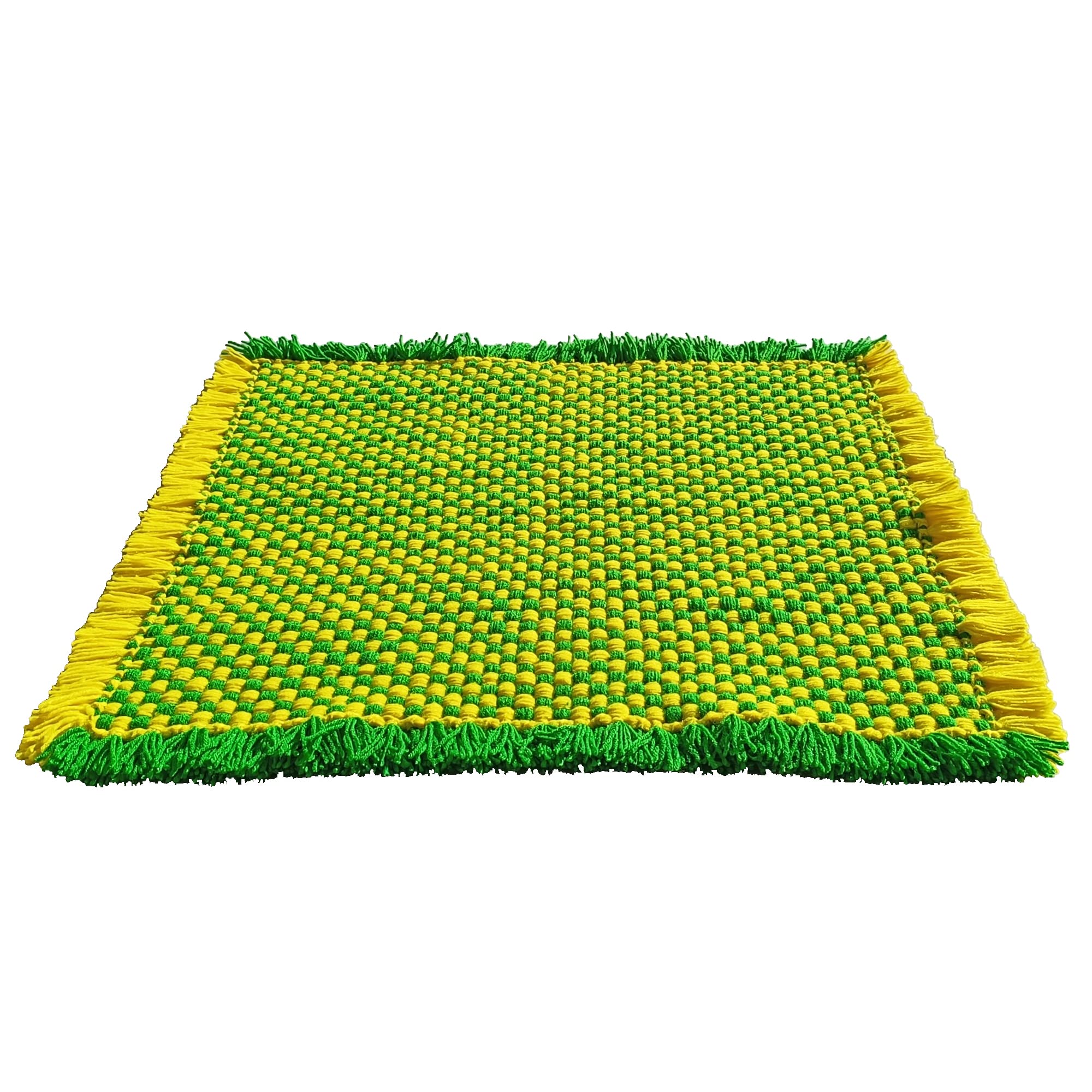 Woolen Puja Mat - Handmade Prayer Mat -1