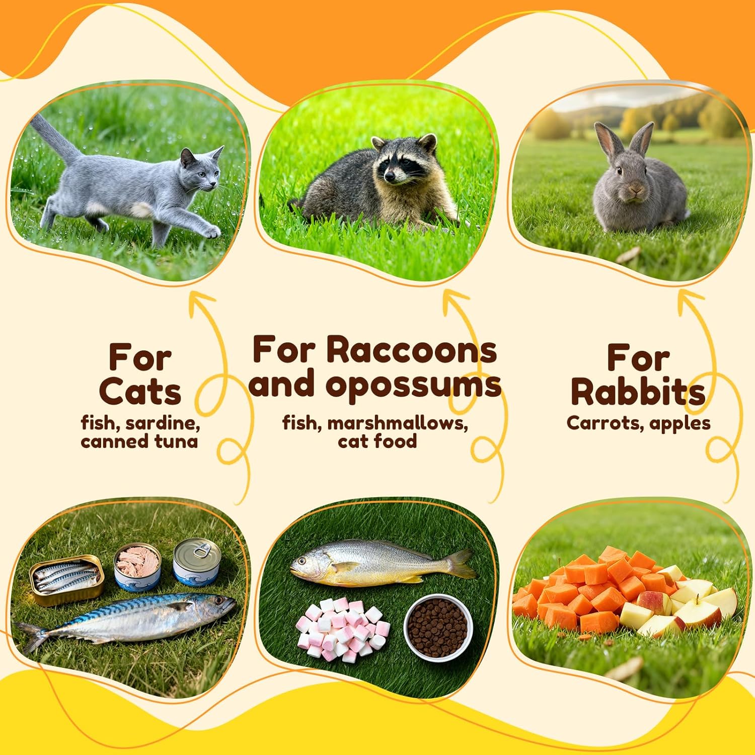 32 Inch Animal Trap Cage,Folding Live Animal Trap Cage for Stray Cats,Raccoons,Armadillos and Rabbits