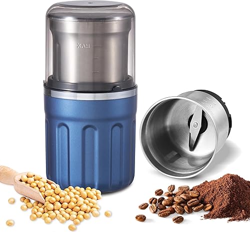 Molinillo de café eléctrico, 28000 rpm, vegetales, semillas, molienda de especias, molienda en húmedo de cocina y molienda en seco 2 en 1, cuenco