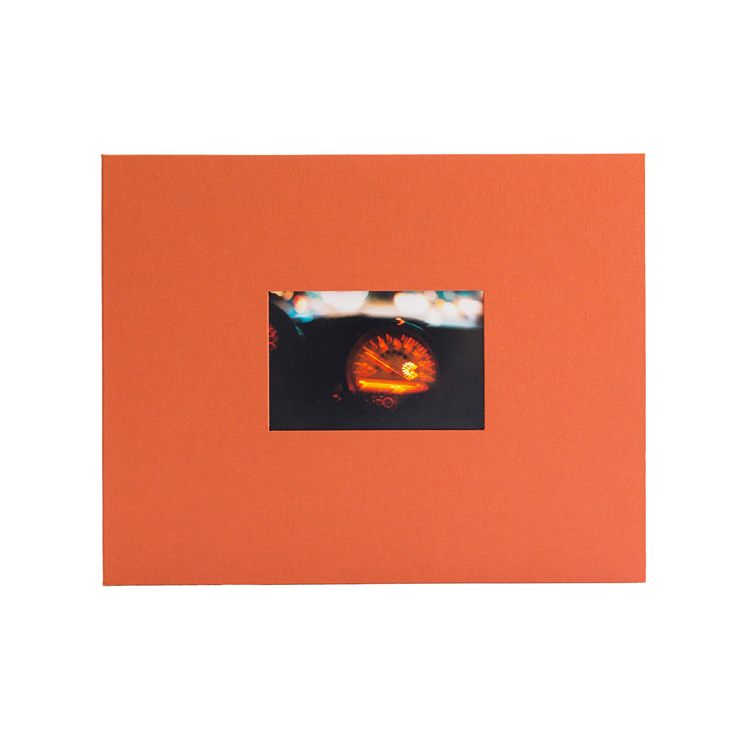 Kolo Newport Scrapbook, 11" x 14", Ideal for Wedding Albums, Baby Books, and Travel Journals, Mango