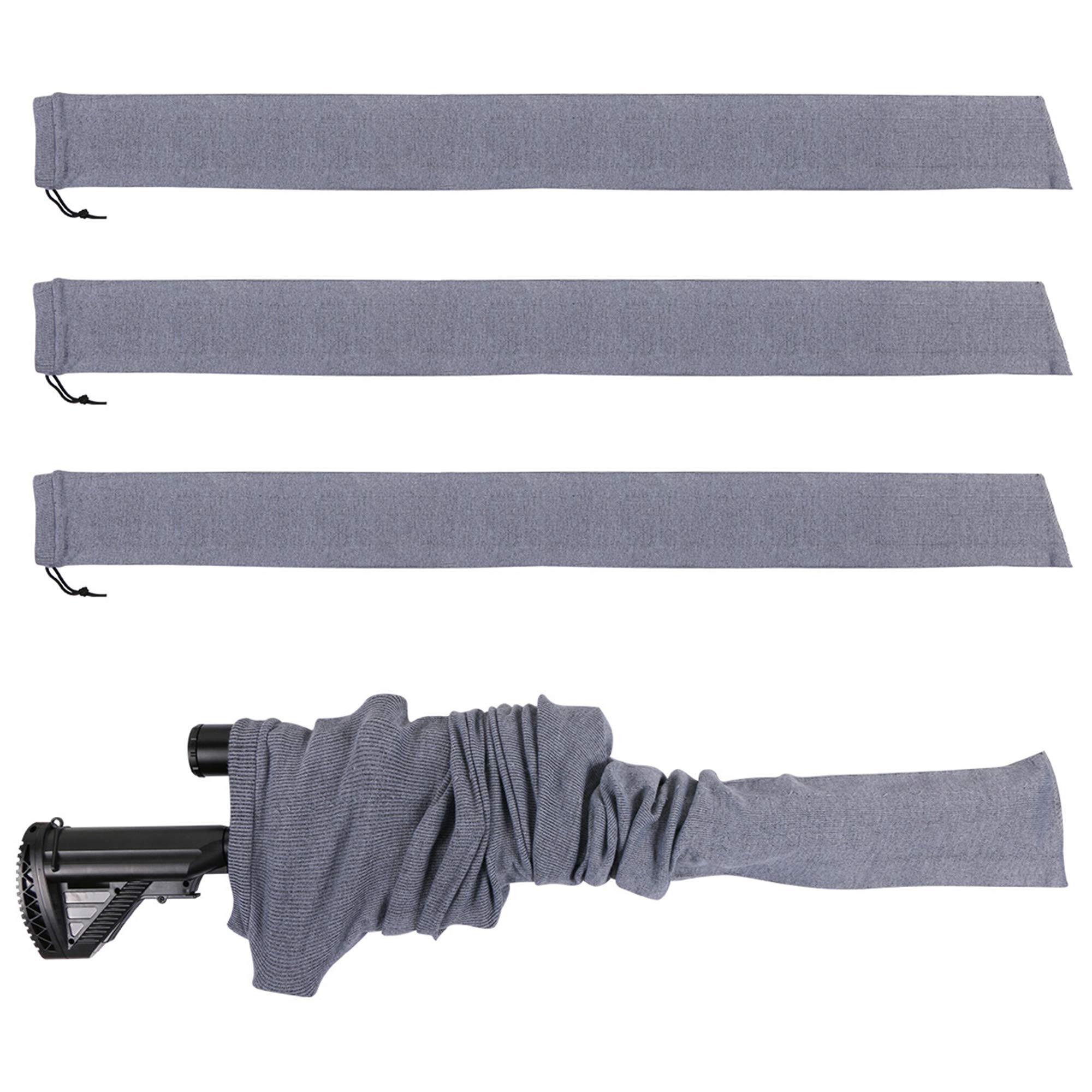 Yutetuter 4-Pack Gun Sock Silicone Treated Rifle Socks 52