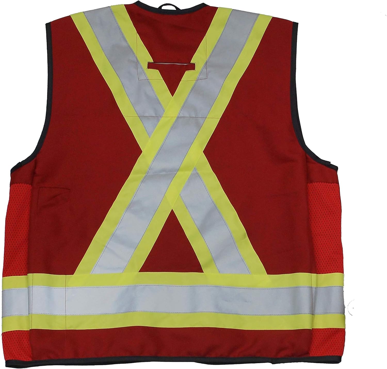 Viking Open Road Surveyor Safety Vest - Class 2 Reflective Polyester Twill with 14" Zippered Pack on Back, Plentiful Pockets