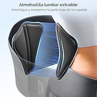 Vista 5 de FREETOO - Cinturón de apoyo lumbar para aliviar el dolor de espalda baja con sistema de polea, cinturón de soporte lumbar para hombres y mujeres