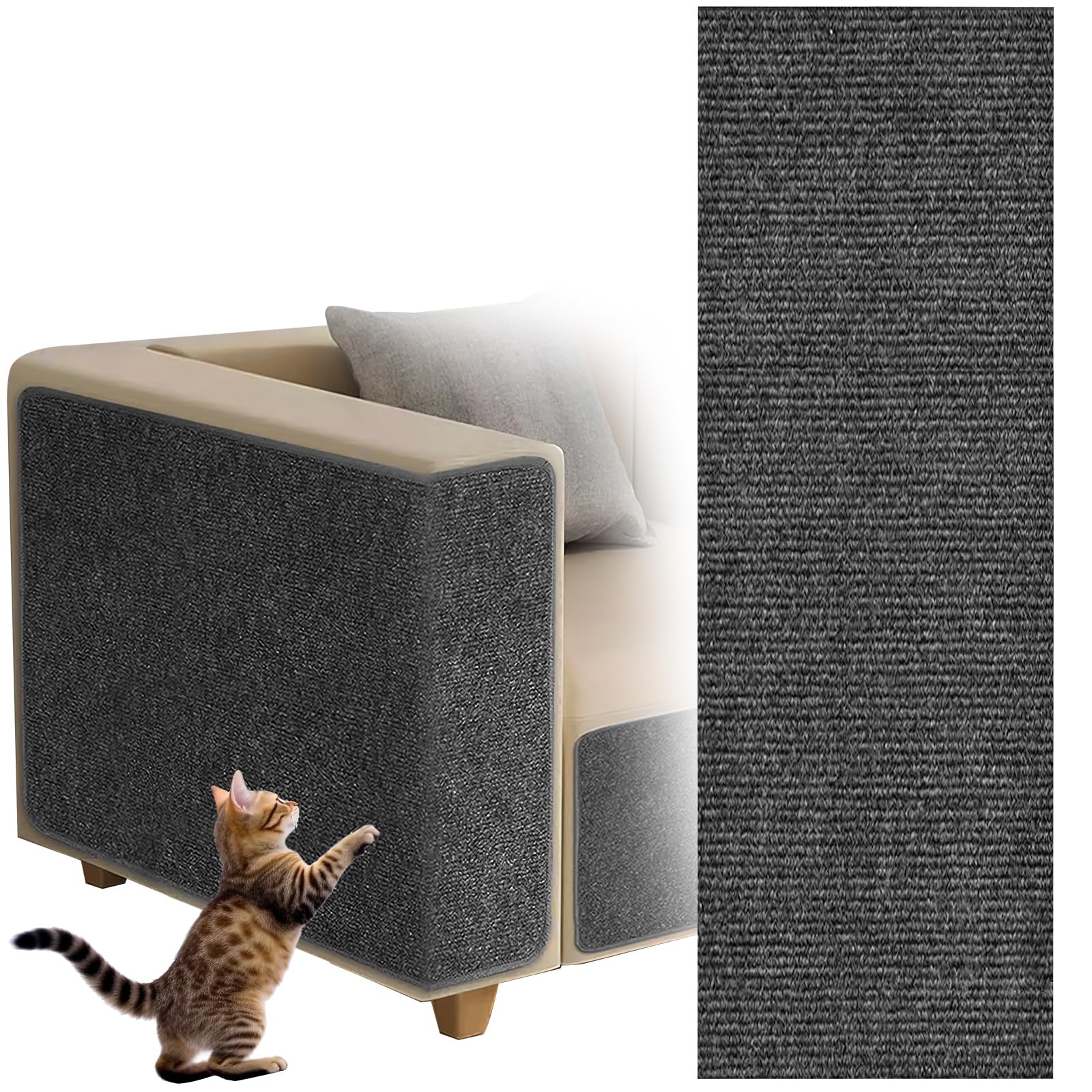 Rensheng Tapis Griffoir Chat,Tapis Griffoir Pour Chat Auto-Adhésif,Griffoir Pour Chat Grimpant