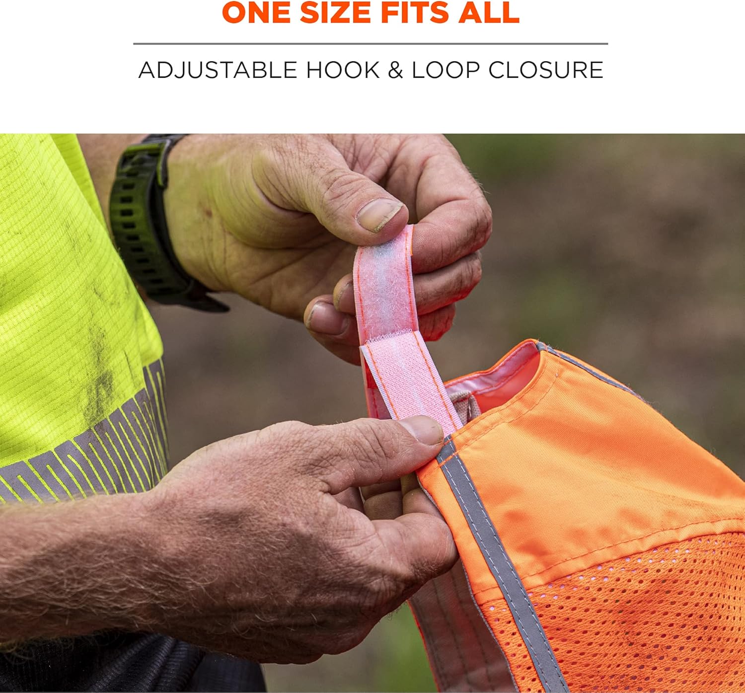 Ergodyne GloWear 8930 High Vis Baseball Hat, Breathable Mesh Paneling, Reflective Trim for Enhanced Visibility,Orange (Pack of 2)