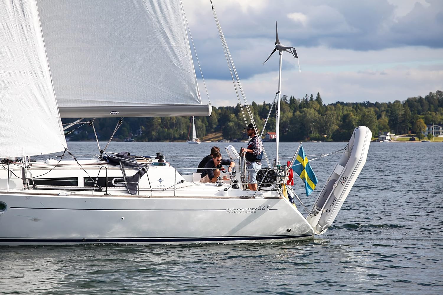 Dinghy Rings Flex - Pivot up Davit for Inflatable Boat