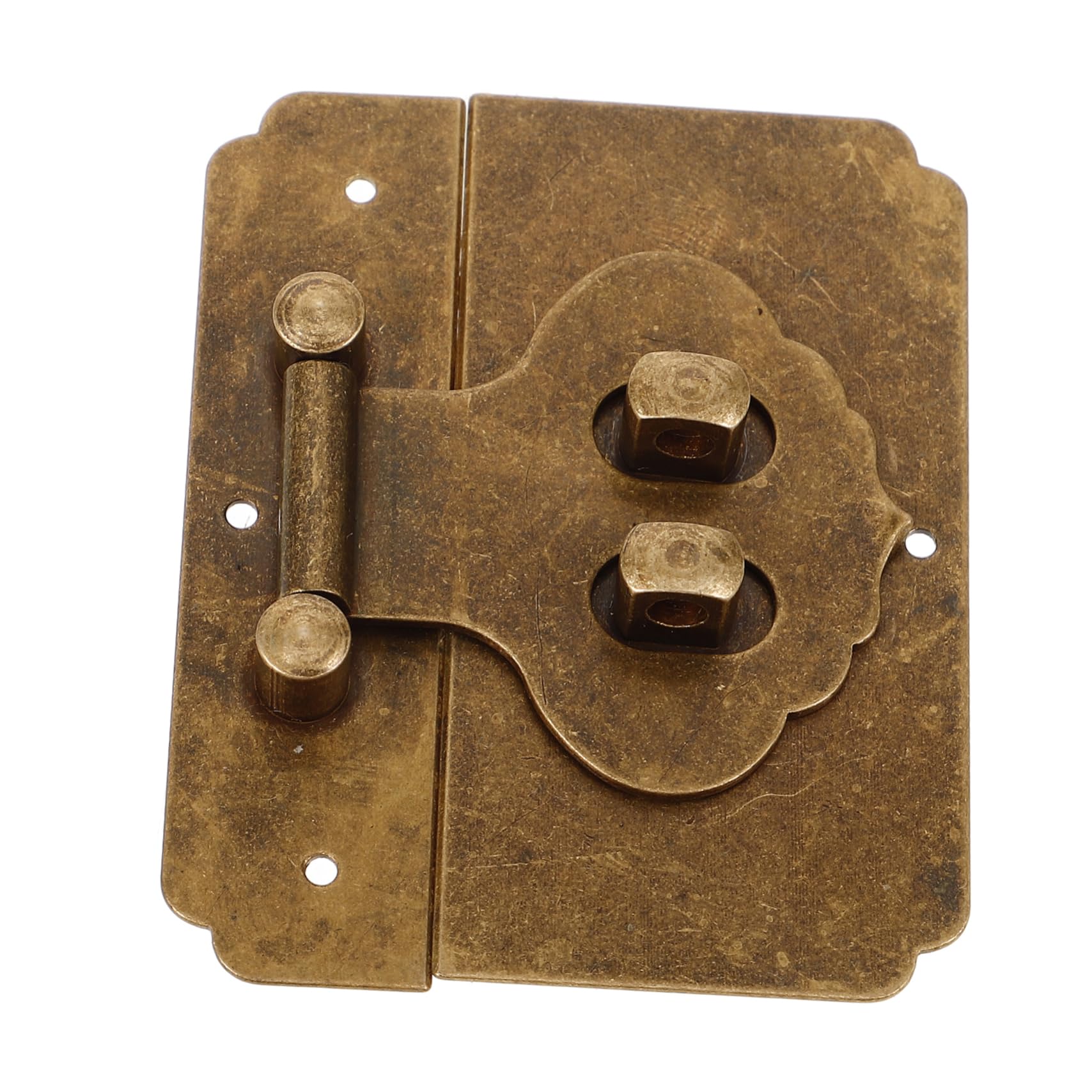 VILLFUL Box Replacement Hasp Toggle Hasp Latch Hasp Latches DIY Hasp Lock Spring Hasp Lock Chest Latch Lock Clamp Vintage Hasp Latch Lock Retro Hasp Lock Small Latch Hasp Brass Coffee