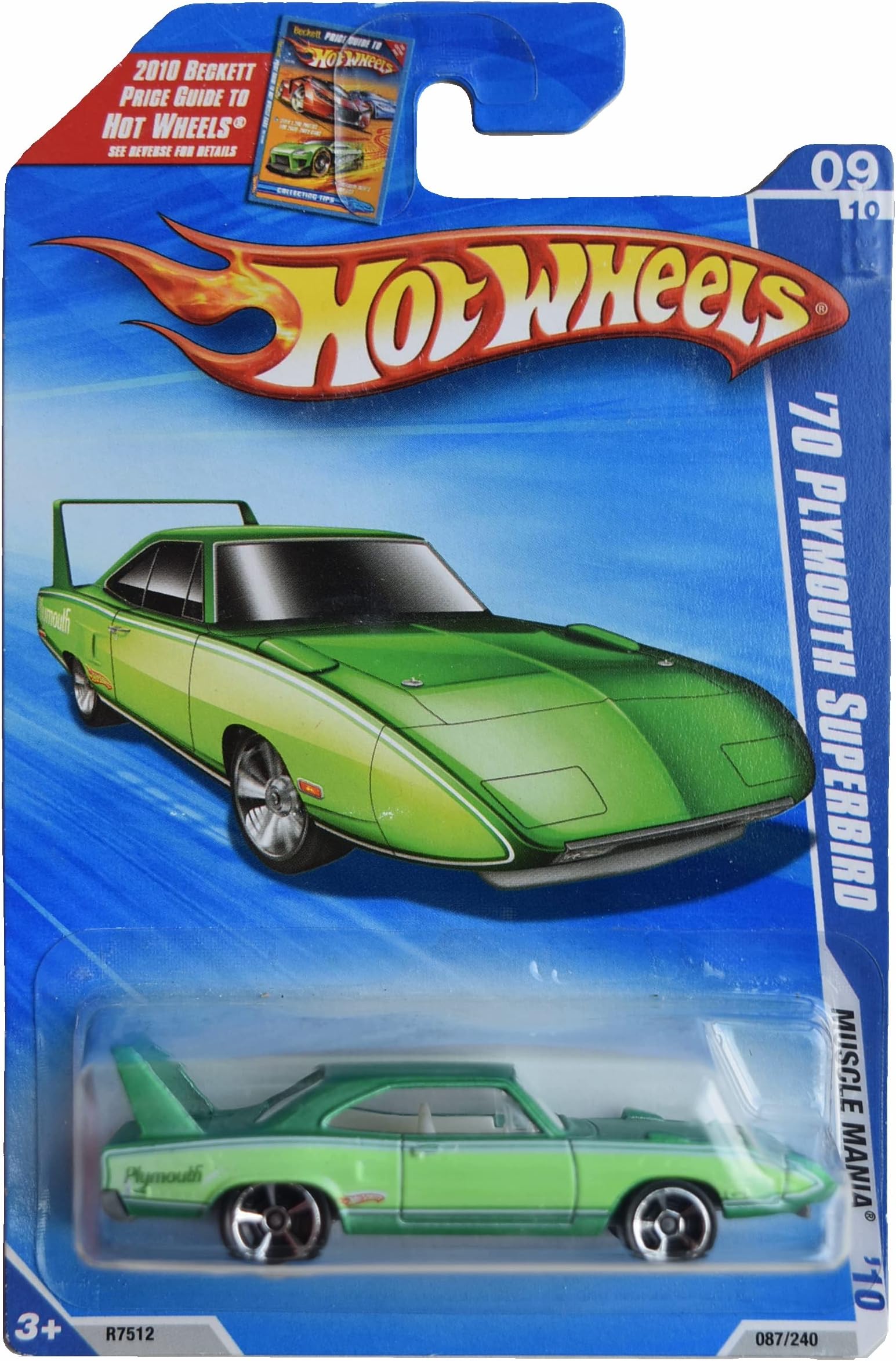 Hot Wheels '70 Plymouth Superbird, Muscle Mania '10 9/10 [Green]