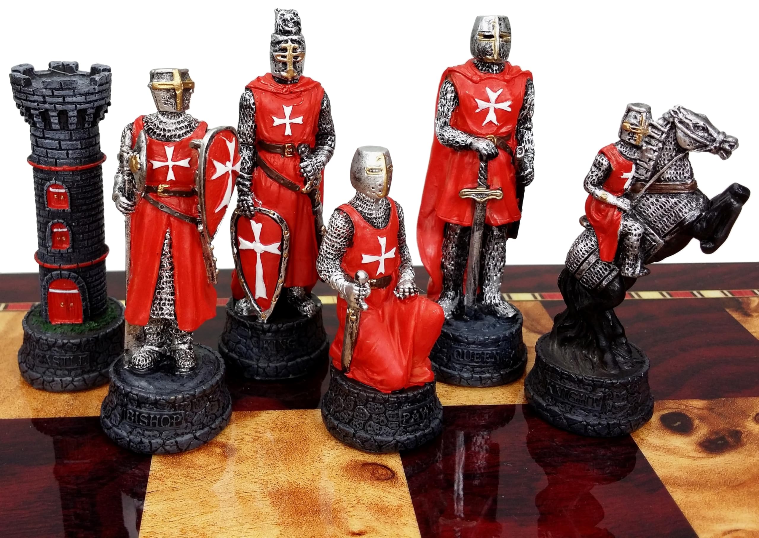 ネイビーレッドセット4 チュールセット4 Amazon.com: Medieval Times Crusades RED & Blue Maltese Knight Set