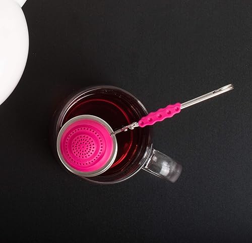 Miniatura 14 de HIC Kitchen Infusor de té de bola a presión, acero inoxidable 18/8, para té de hojas sueltas y especias para calentar