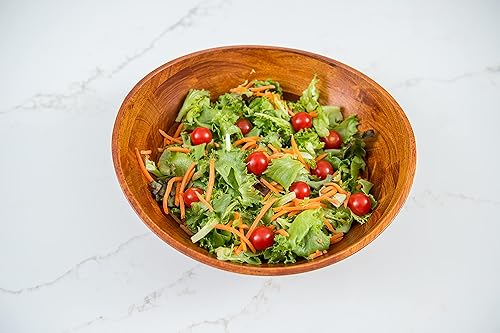 Miniatura 2 de Lipper International Cuenco de servir con 2 manos para ensalada grande 33 x 126 x 49 x 49in juego de 3 piezas