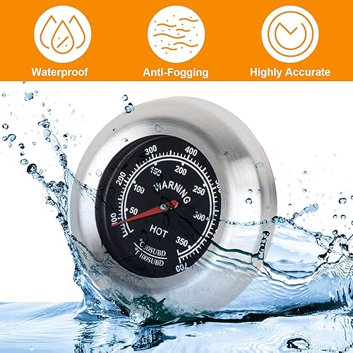 Miniatura 70 de Medidor de termómetro para ahumador Oklahoma Joe's Accesorios para ahumadores 3695528R06 Oklahoma Joe Parrilla Indicador de calor preciso para la 3