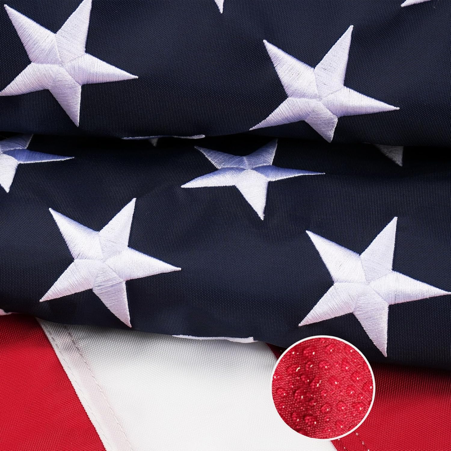 Homissor US Flag 4x6 Heavy Duty Outdoor USA American Flags 420D Tough Nylon Long Lasting for Outside High Winds