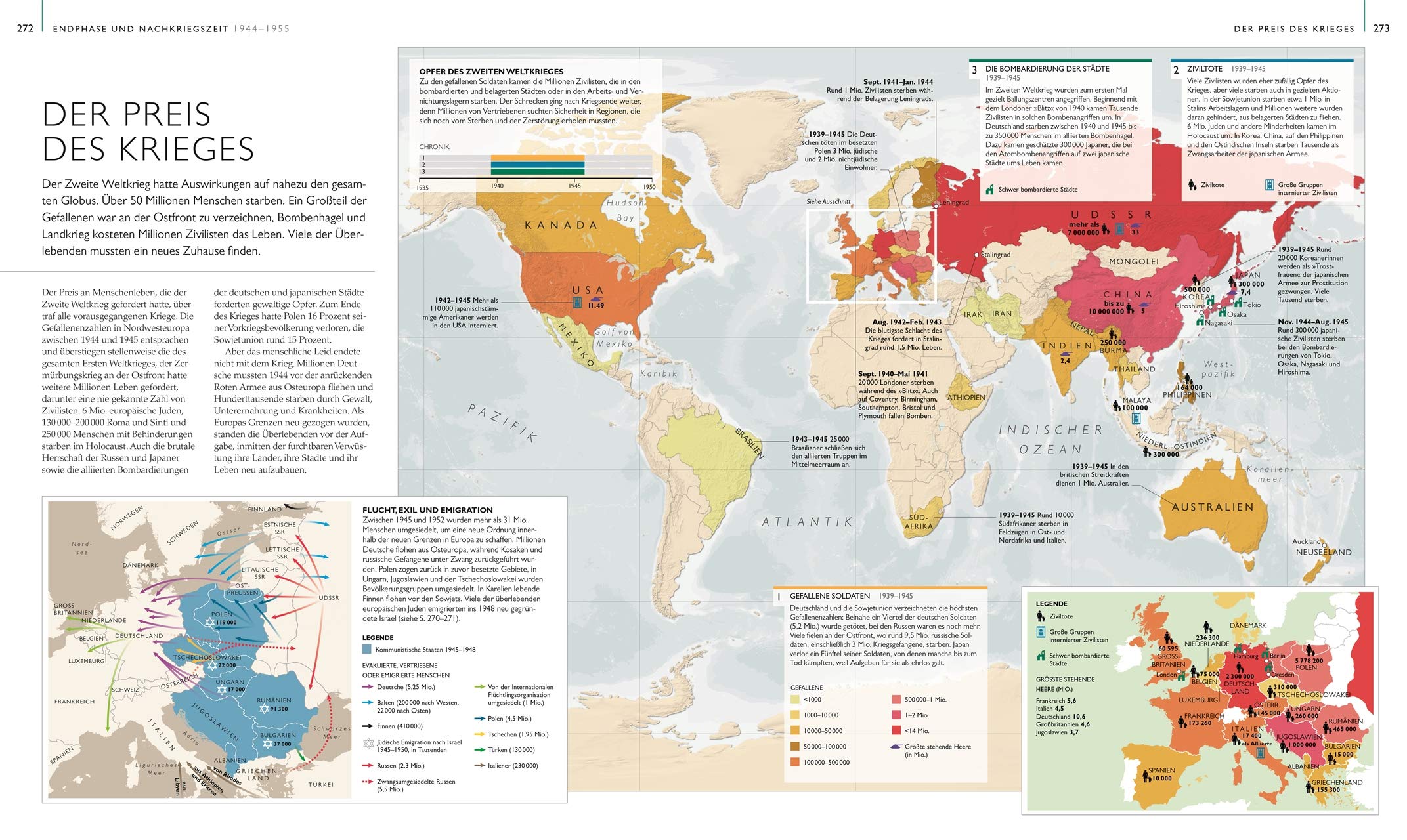 Der Zweite Weltkrieg in Karten: Eine geografische Reise durch die Geschichte des Zweiten Weltkriegs. Mit 100 historischen und modernen Karten