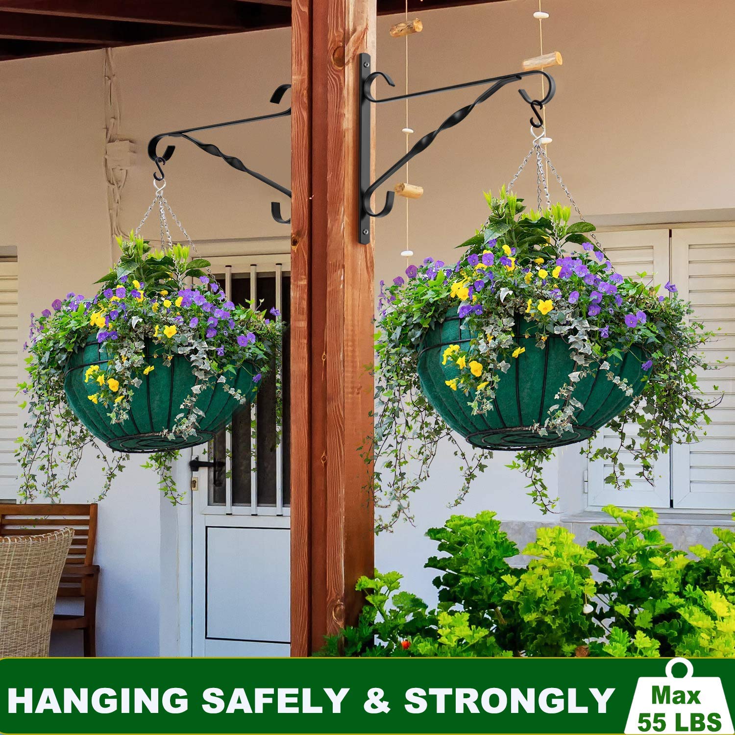 Ganchos en S resistentes, ganchos en forma de S, ganchos para colgar ollas y sartenes, plantas, tazas de café, ropa, bolsos, toallas en la cocina, dormitorio, oficina, jardín, baño, paquete de 8